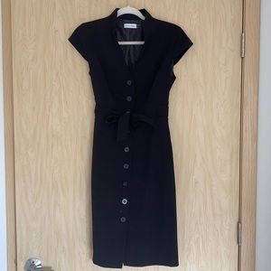Calvin Klein black suit dress
